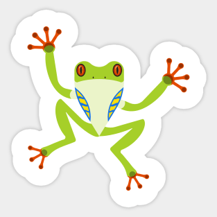 Red-eyed tree frog Sticker